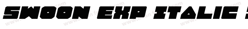 Swoon Exp Italic Italic字体转换